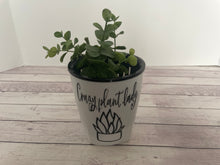 Load image into Gallery viewer, Self watering planter - Crazy Plant Lady