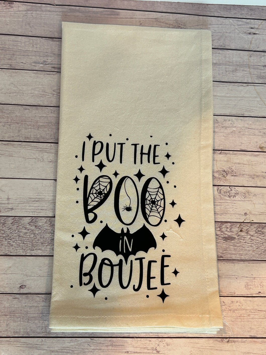 Tea Towel - I put the boo in boujee
