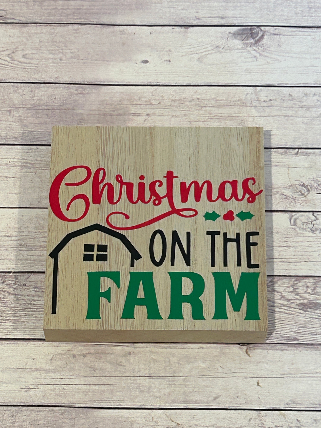 Wood Sign - Christmas on the Farm