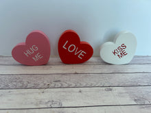 Load image into Gallery viewer, Candy Heart Wood Sign
