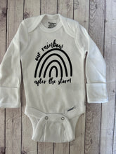 Load image into Gallery viewer, Onesie - Our Rainbow after the storm - White Long Sleeve
