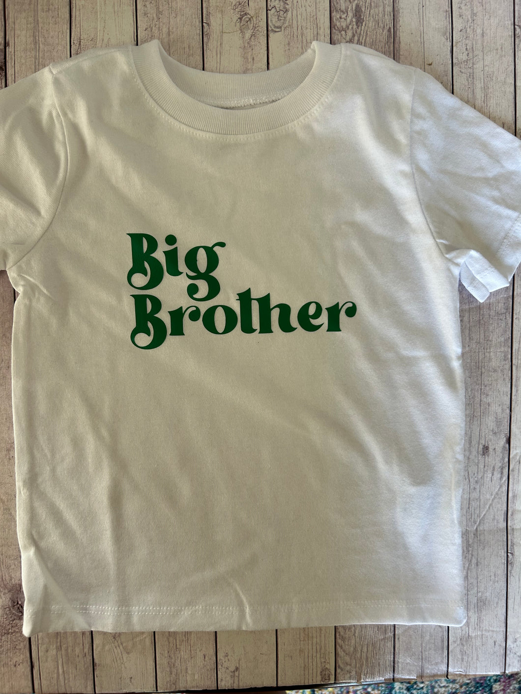 Big Brother - White short sleeve 2T