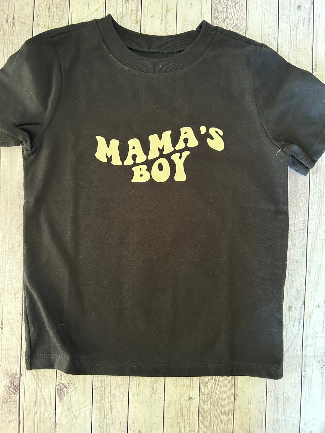 Mama's Boy - Black Short Sleeve 3T