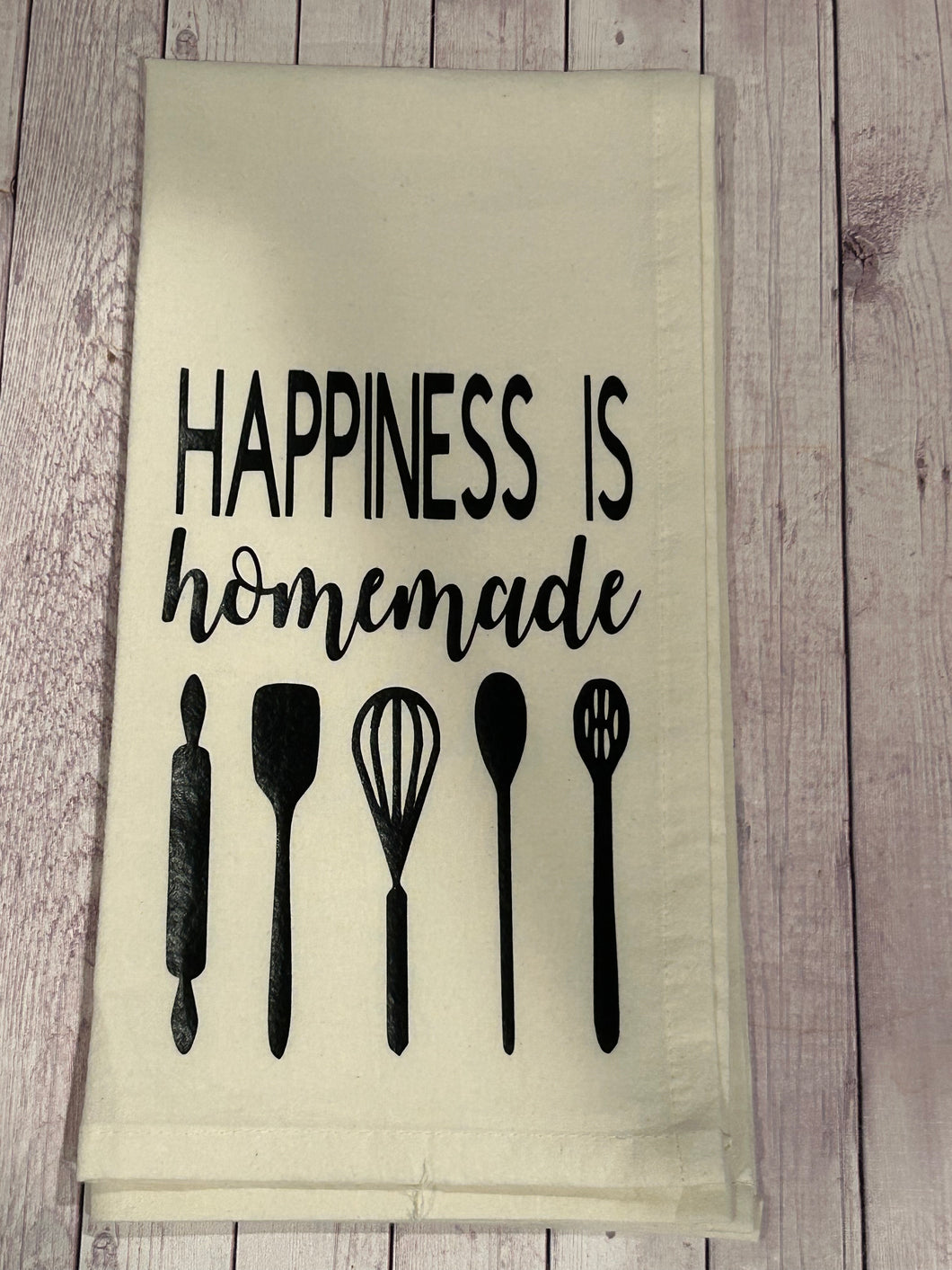 Tea Towel - Happiness is homemade