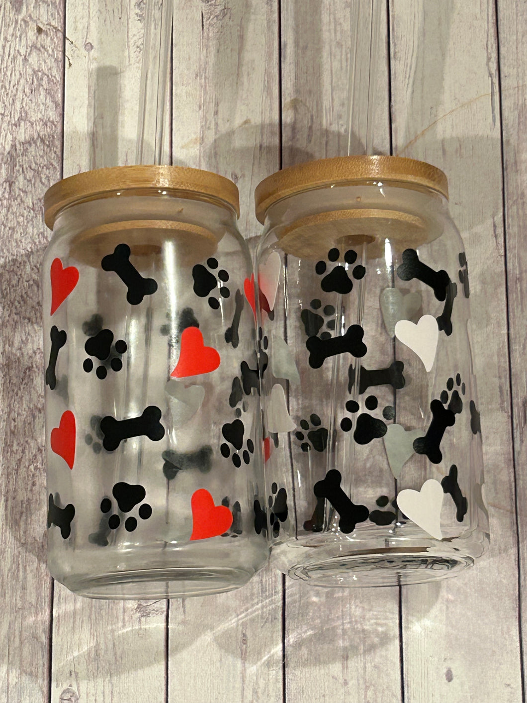 PUPcan Glasses - Dog Bone/Paw Color Changing Vinyl