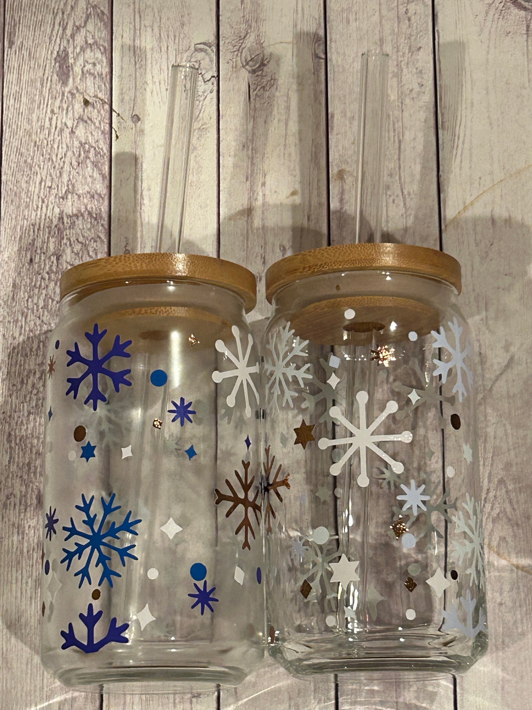 Popcan Glasses - Snowflake Color Changing Vinyl