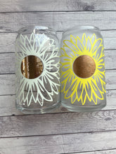 Load image into Gallery viewer, Popcan Glasses - Yellow Sunflower Color Changing Vinyl
