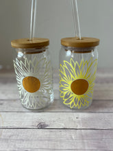 Load image into Gallery viewer, Popcan Glasses - Yellow Sunflower Color Changing Vinyl
