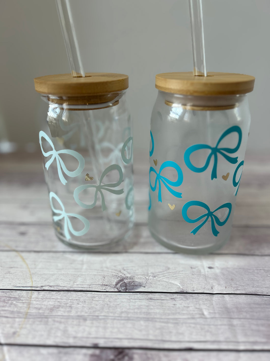 Popcan  Glasses - Blue Bow Color Changing Vinyl