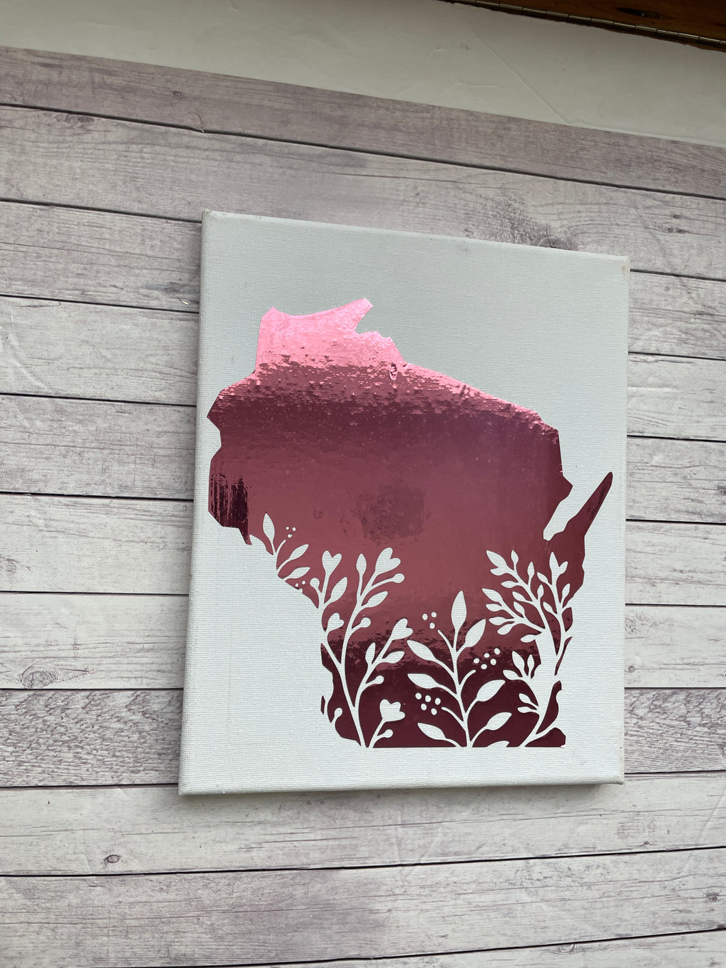 WI Wildflowers Pink	8x10 Canvas