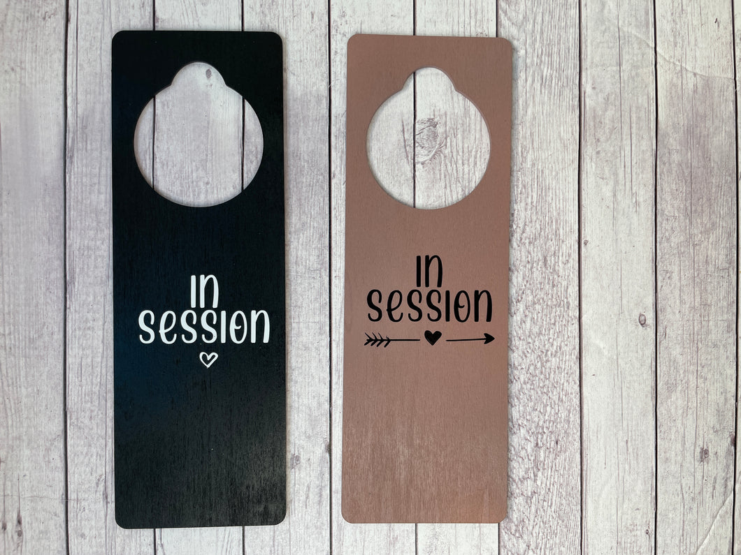 Door Hanger - In Session