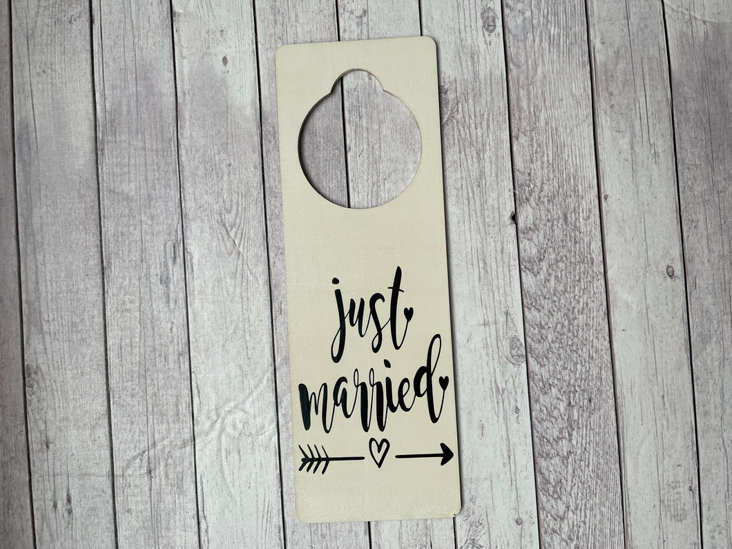 Door Hanger - Just Married