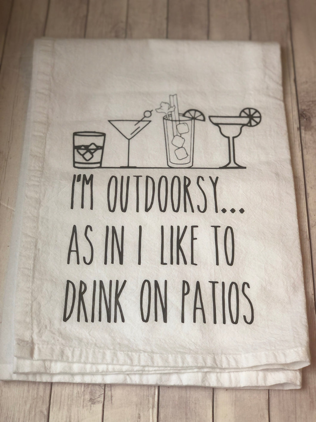 Tea Towel - I'm Outdoorsy