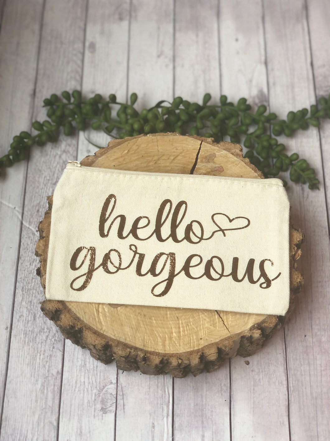 Canvas Bag - Hello Gorgeous (heart) - Clearance