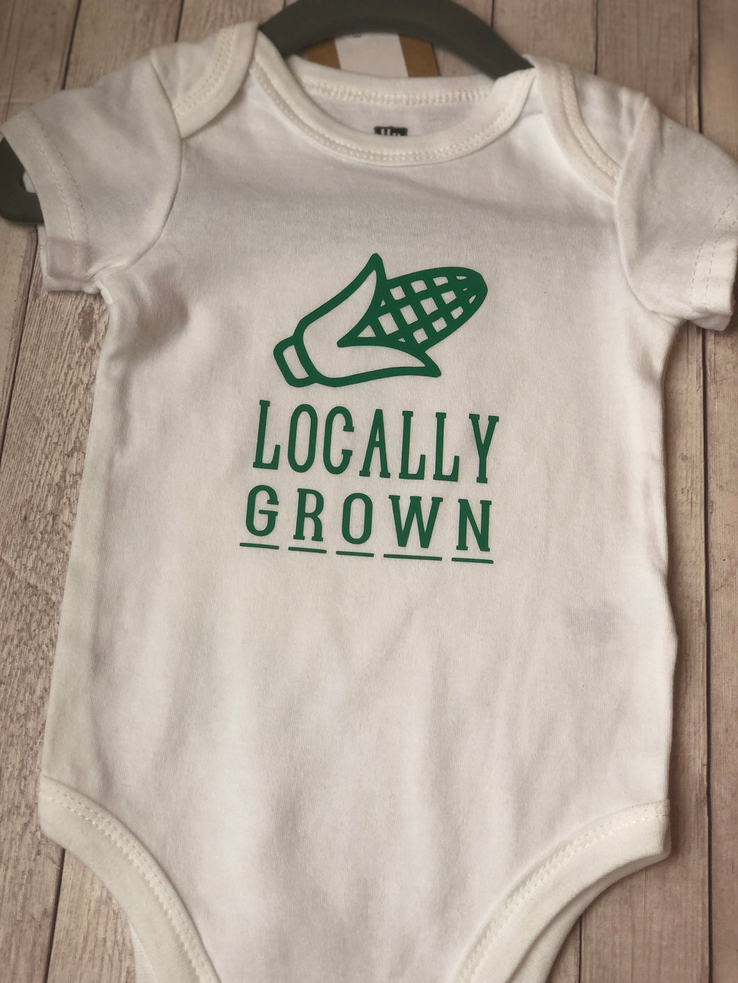 Onesie - Locally Grown (corn) 0-3 months, 3-6 months