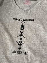 Load image into Gallery viewer, Adult - Today&#39;s workout and repeat (Clearance - Gray crew neck)
