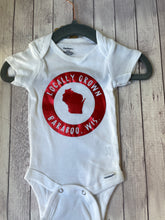 Load image into Gallery viewer, Onesie - Locally Grown (WI no city red) Clearance
