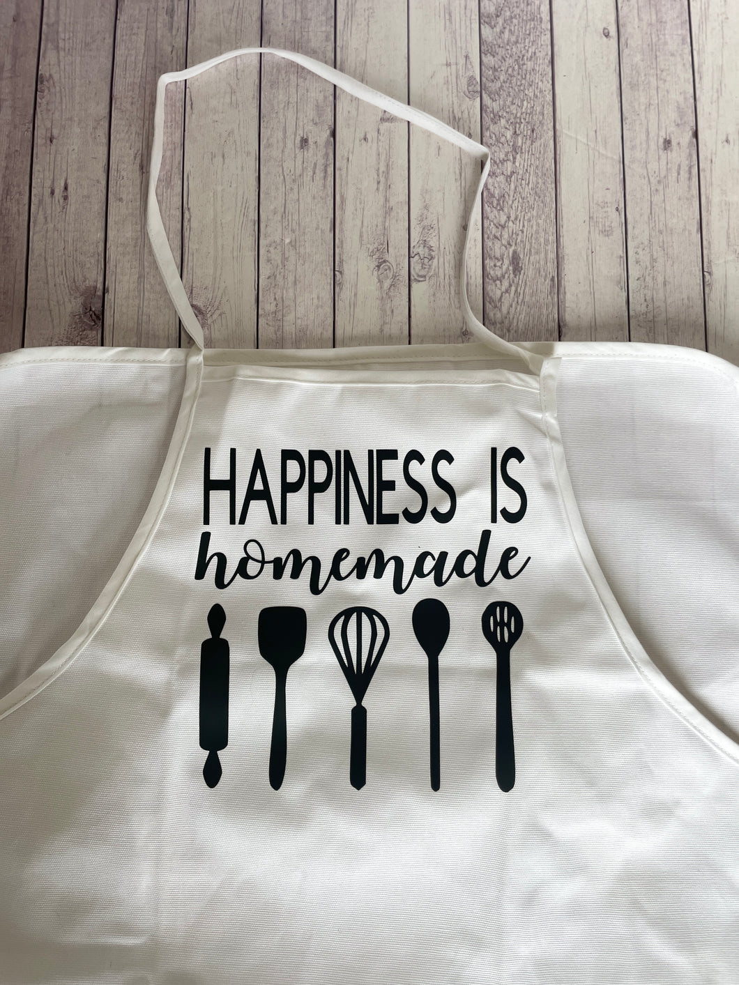 Apron - Happiness is homemade - Clearance