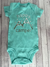 Load image into Gallery viewer, Onesie - Happy Camper (18-24 months) blue short sleeve
